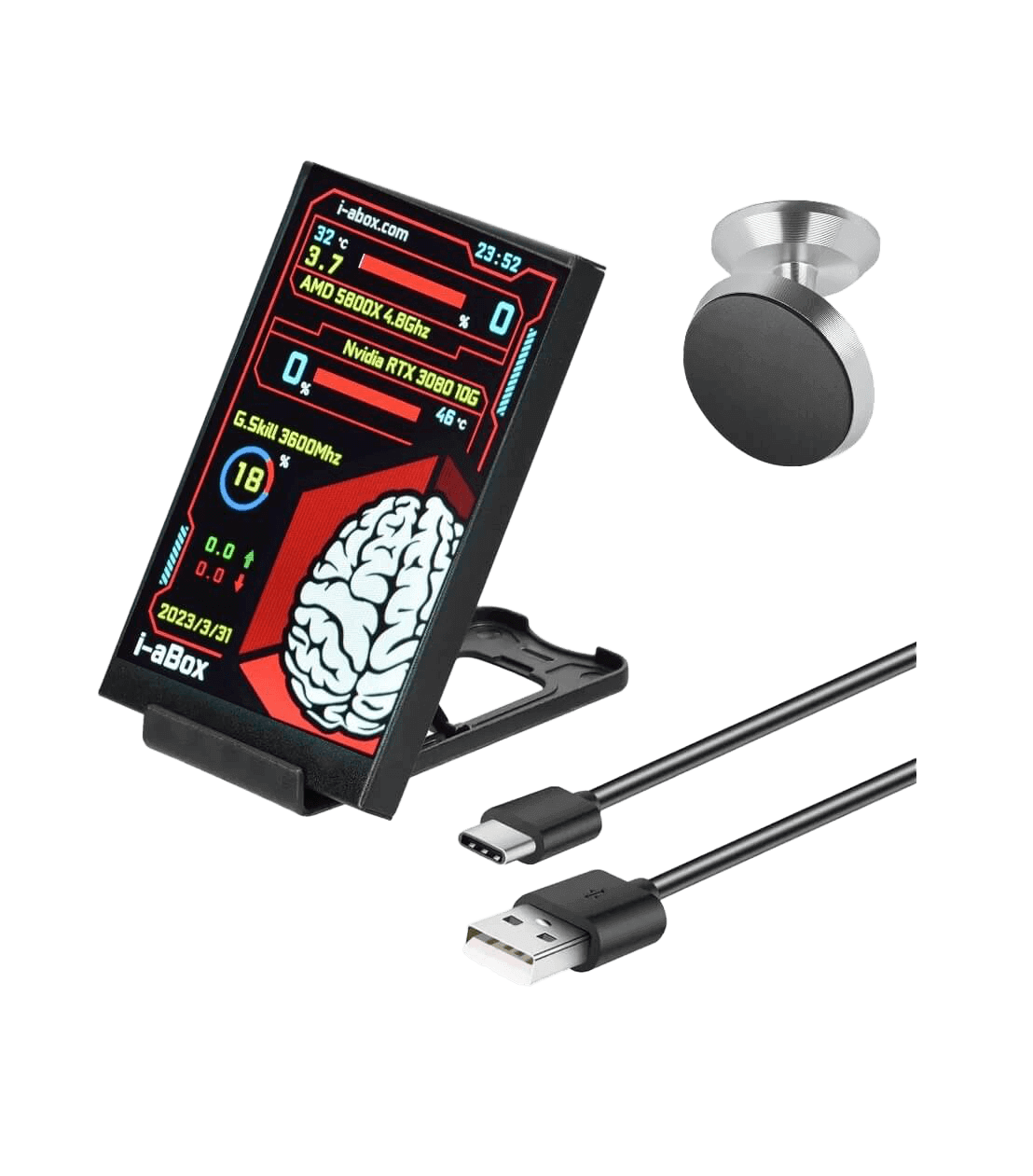 Internal indications 3.5" display