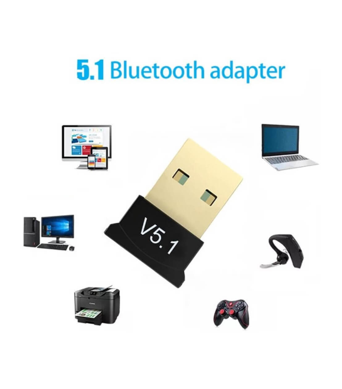 Bluetooth adapter 5.1 for PC