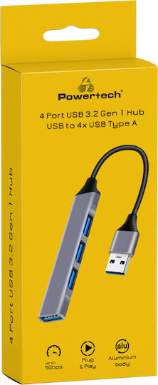 Powertech USB 3.2 Hub 4 Θυρών